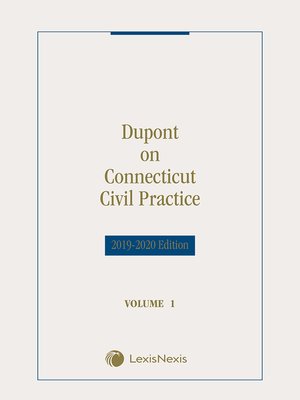 cover image of Dupont on Connecticut Civil Practice